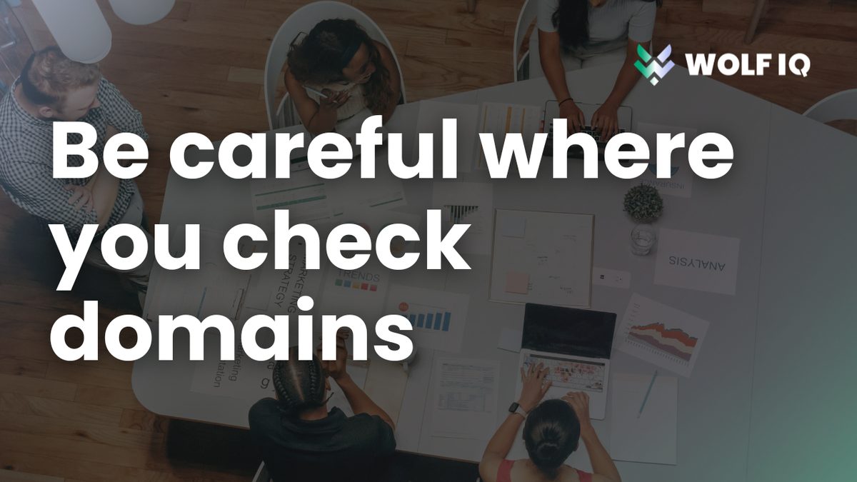 Be Careful Where You Check Domain Names