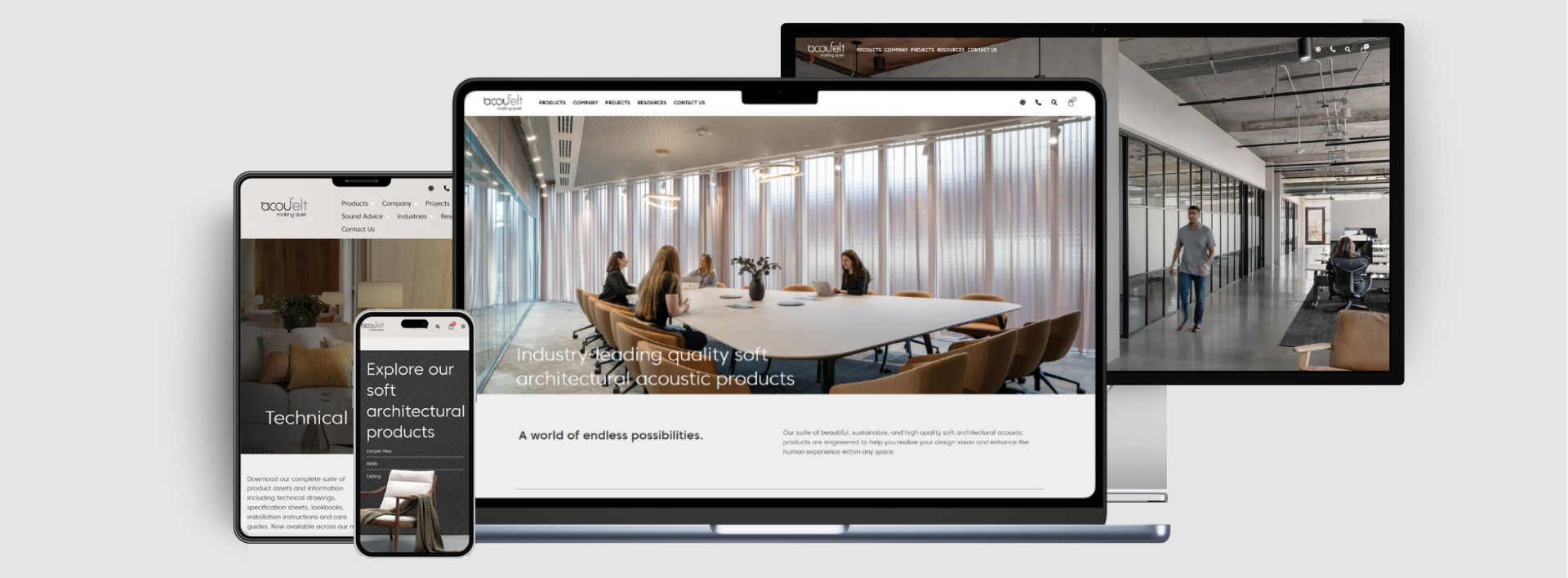 Acoufelt website on multiple devices - Wolf IQ