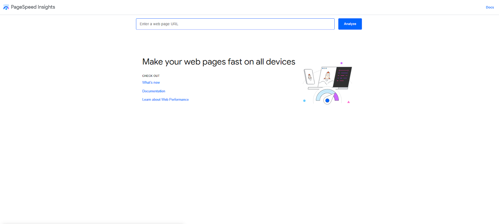 Google PageSpeed Insights tool shown to highlight how speed optimisation enhances medical website design and improves user experience across devices.