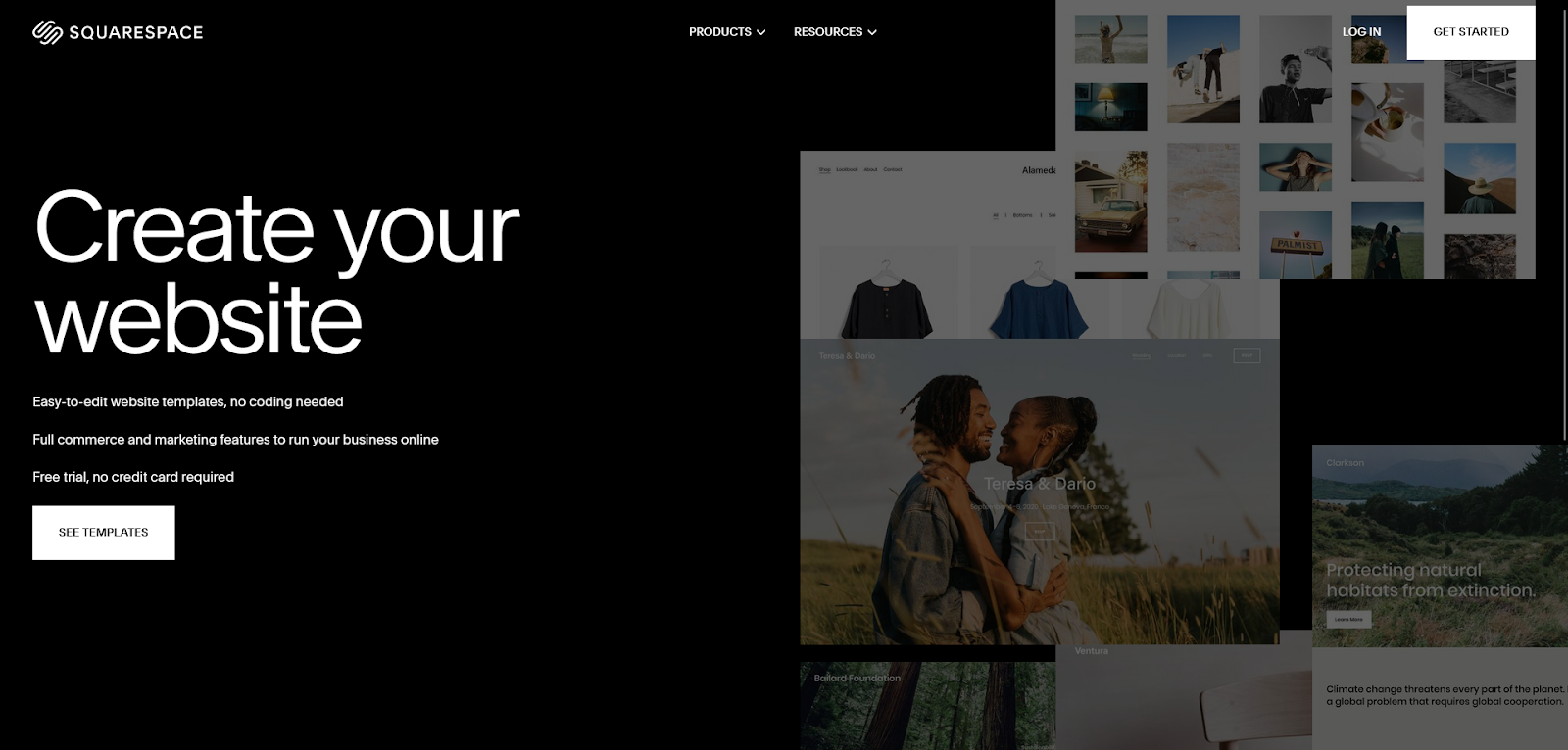 Squarespace web building website