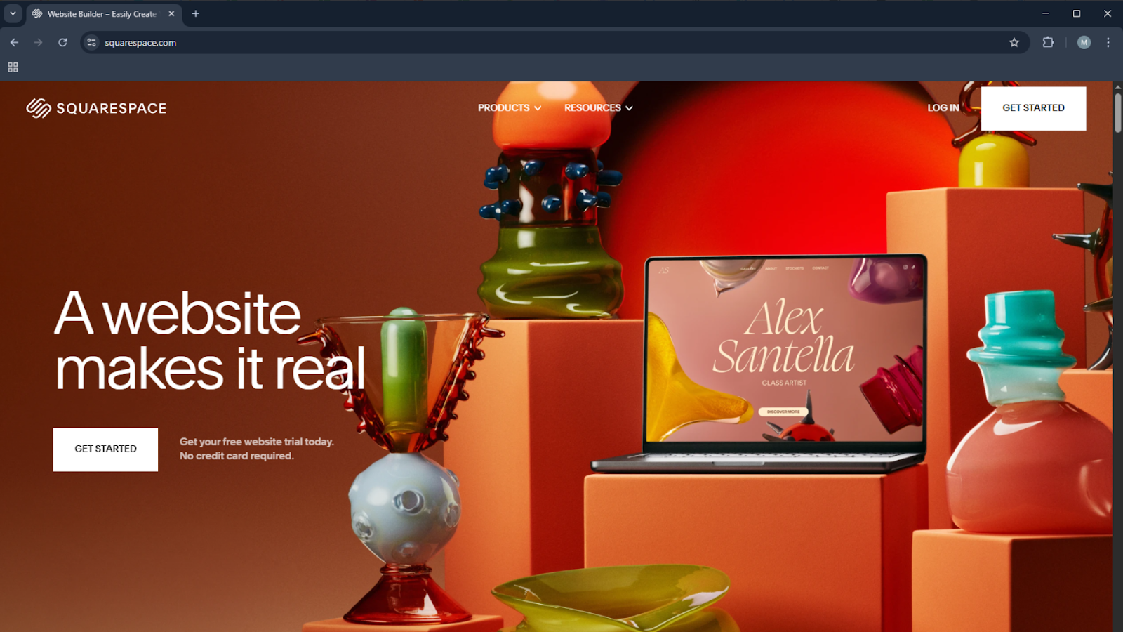 Squarespace homepage presenting stylish website templates with emphasis on creative design and easy site building - Wolf IQ