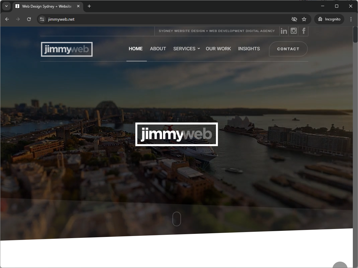 JimmyWeb Sydney web development agency