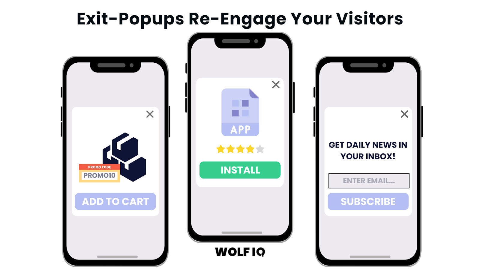 Exit popups boost conversions by re-engaging visitors with offers and signups - Wolf IQ
