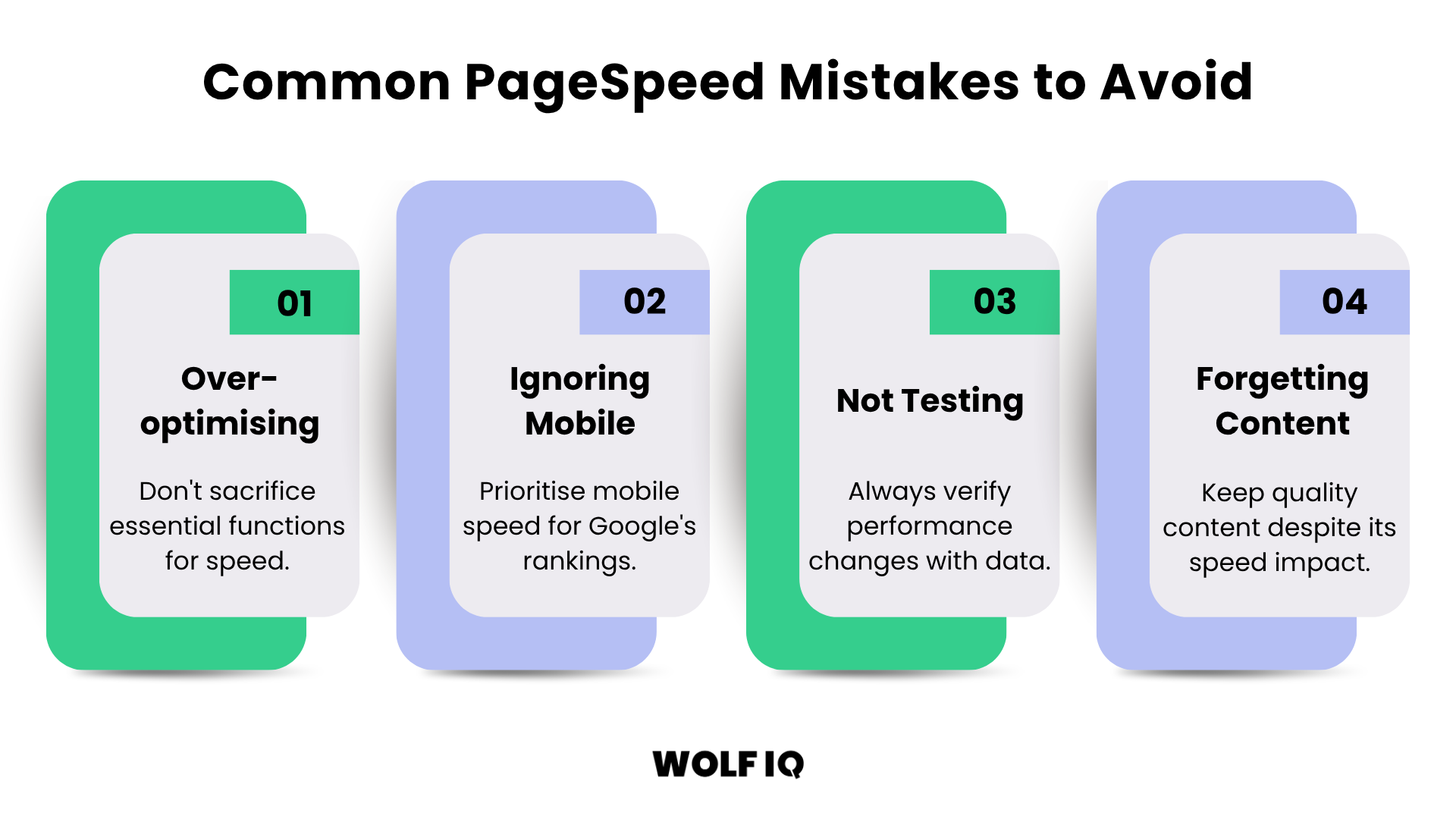 Common PageSpeed mistakes including forgetting about content