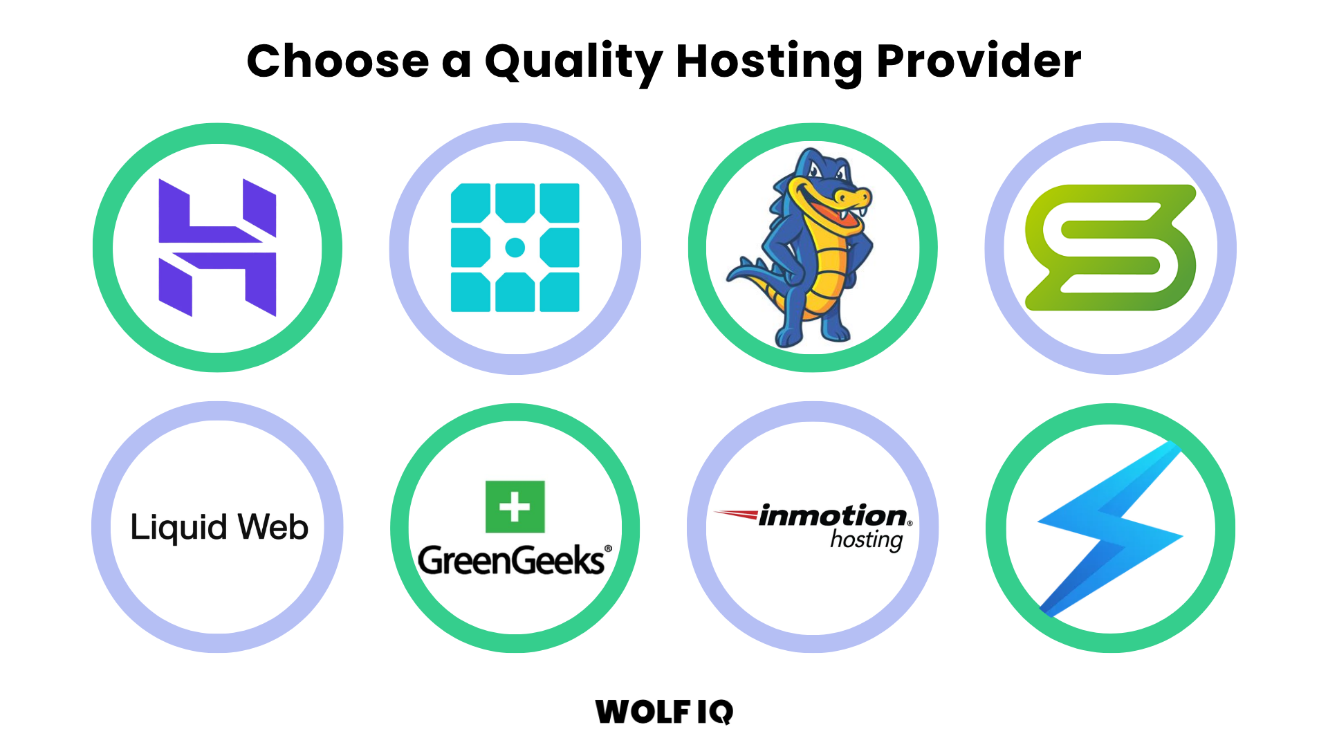 A high-performance server rack representing quality hosting