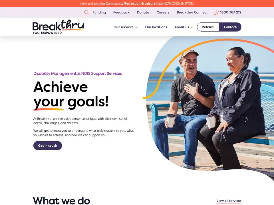 Breakthru website built by Wolf IQ