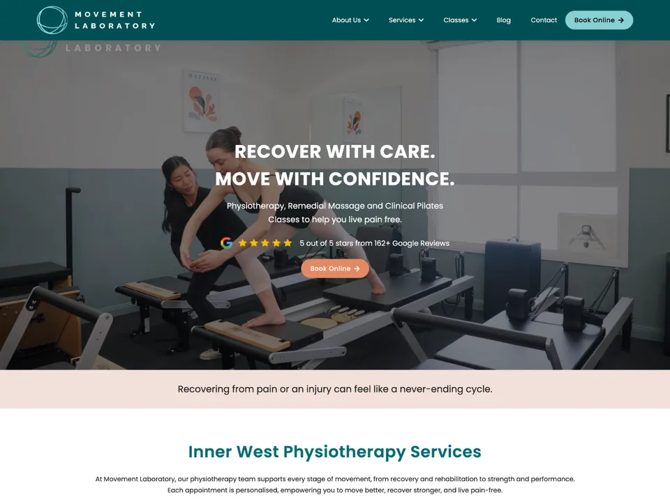Movement Laboratory website