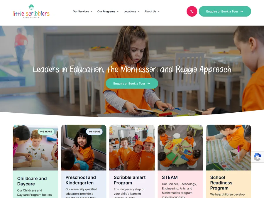 Little Scribblers website by Wolf IQ