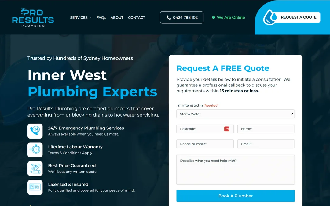Small Business website by Wolf IQ