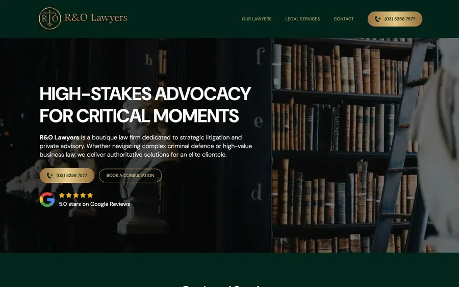 Legal website by Wolf IQ