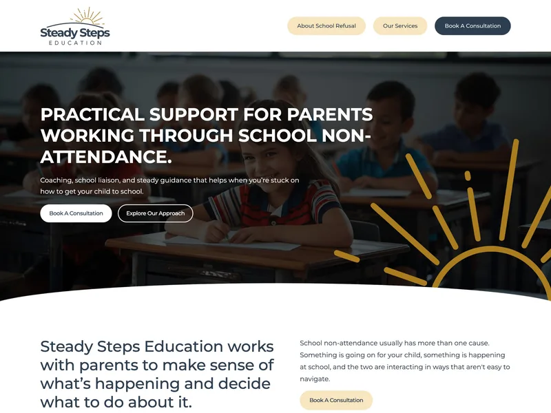 Steady Steps Education website