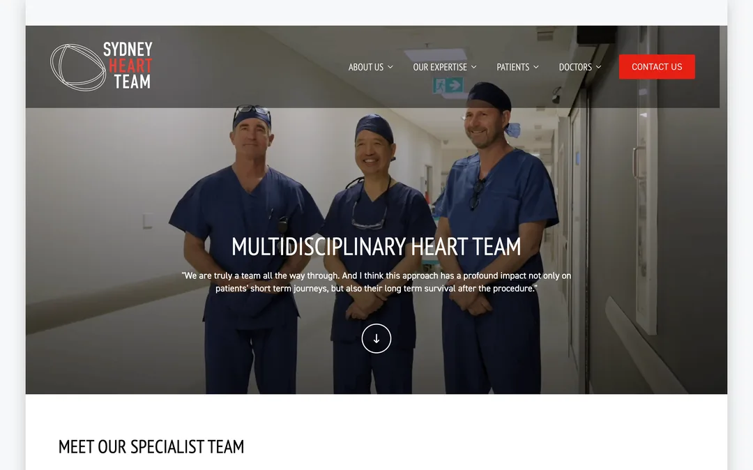 Medical & Healthcare website by Wolf IQ