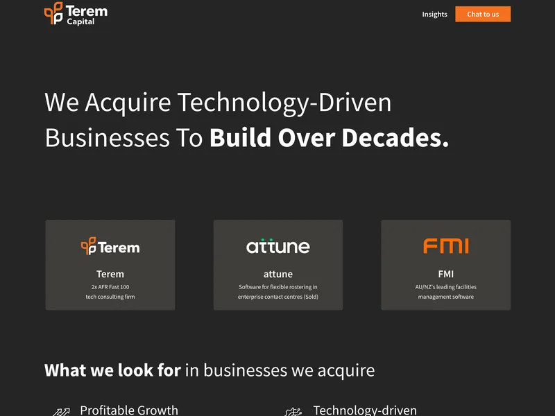Terem Capital website