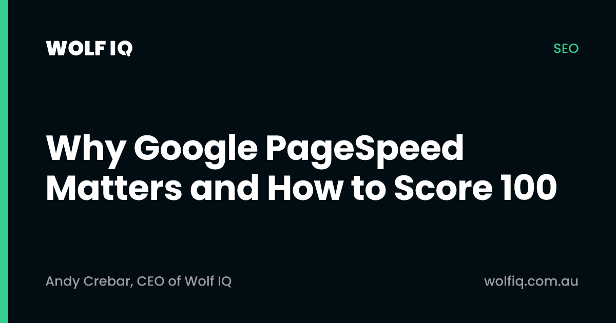 Why Google PageSpeed matters