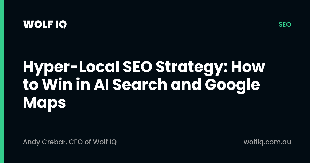 Hyper-local SEO strategy