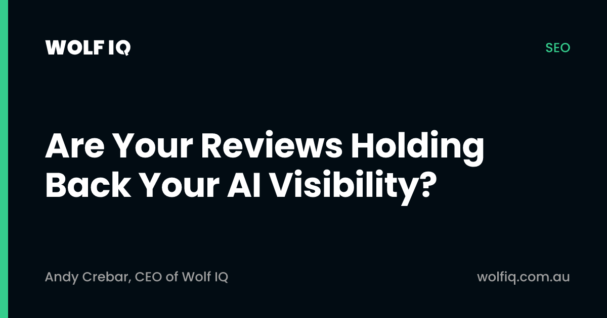 How reviews affect AI visibility