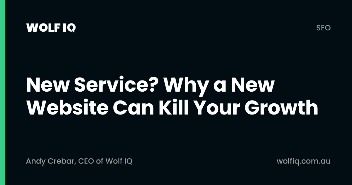 Why a new website can kill your growth