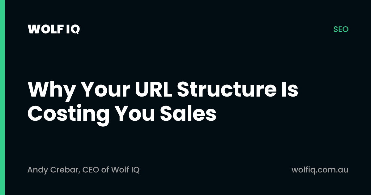 Why your URL structure costs you sales
